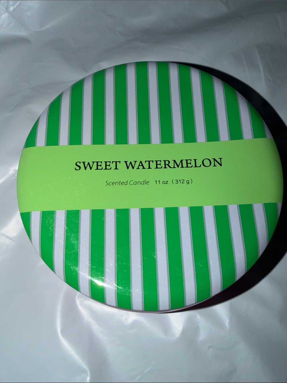 Sweet Watermelon Scented Candle - Green